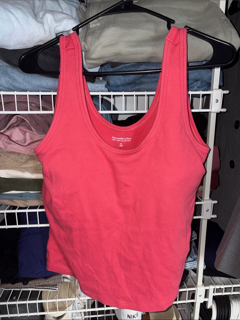 Abercrombie & Fitch Pink Ribbed Tank
